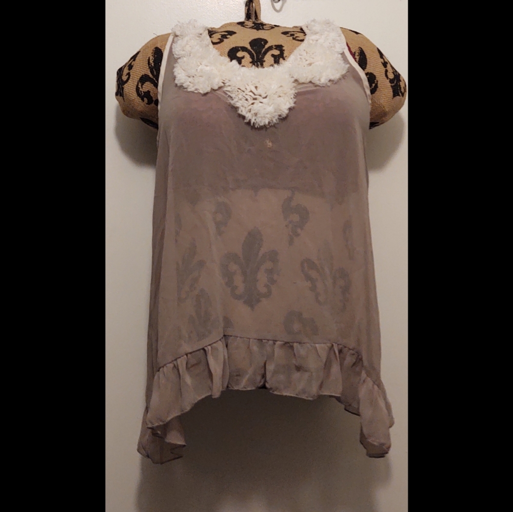 YA Los Angeles Sheer Tank Top